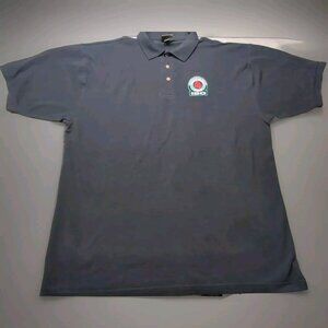 International Boxing Organization IBO Polo Shirt XXL Black Stitched Logo Cotton